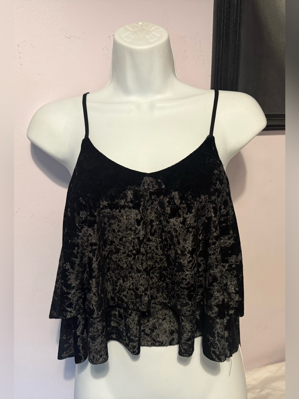 🖤Madison & Berkeley Velvet Crop Top🖤